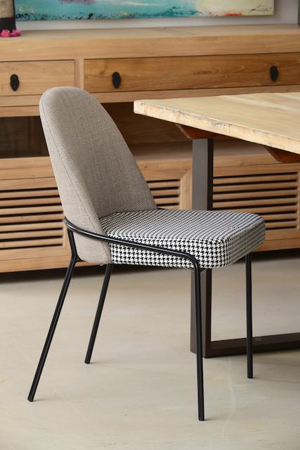 Silla tapizada Omega Gris Gallo