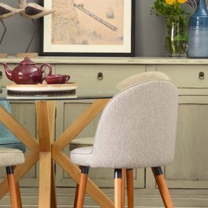 SILLA JULIETA GRIS TOPO