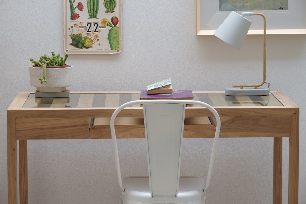 MESA ESCRITORIO CRISTAL - Imagen 2