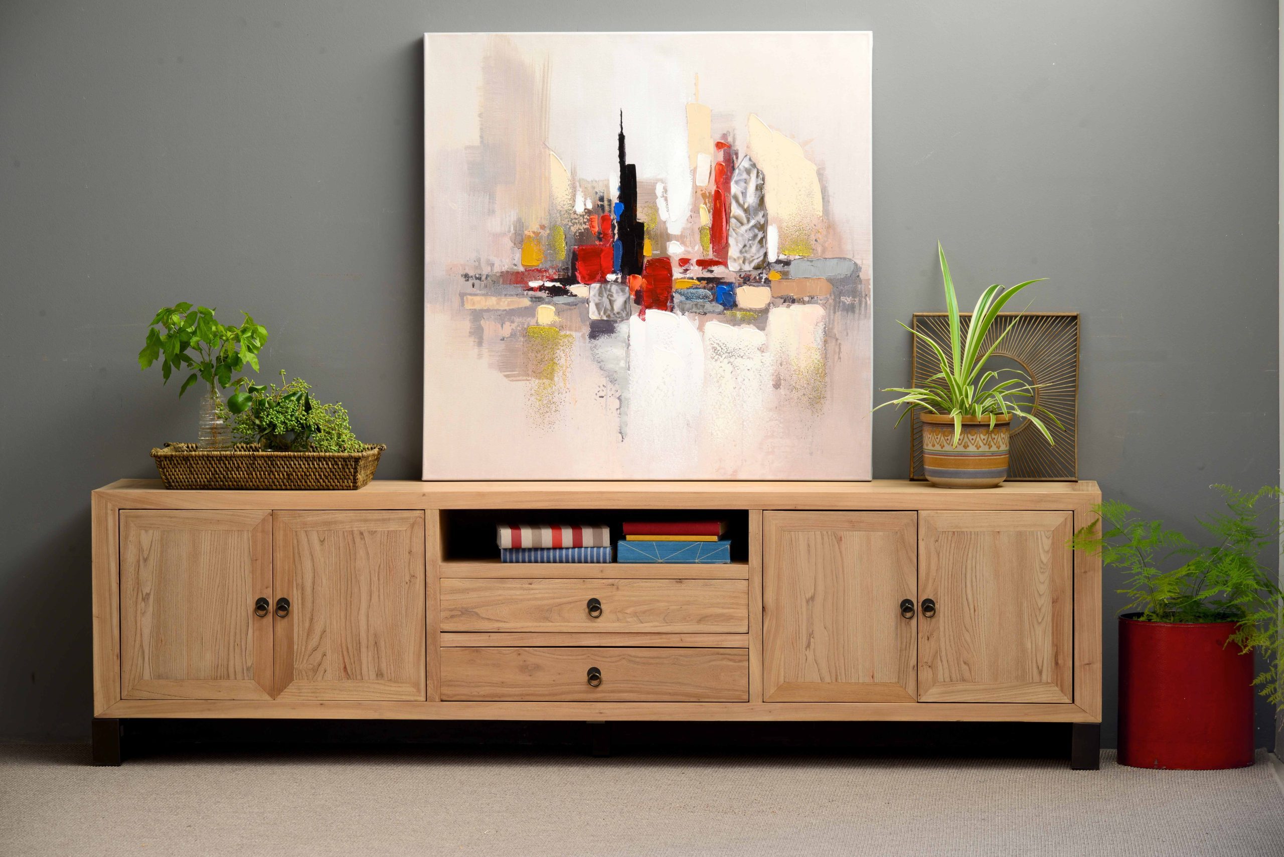 MUEBLE DE TV PUERTAS Y CAJON DE 220