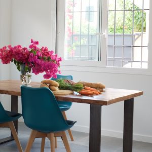 MESA DE MADERA RECICLADA RD