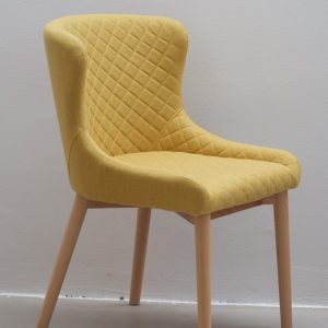 SILLA TAPIZADA BRISTOL MOSTAZA - "mostaza"